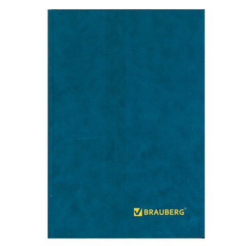 Книга учета 160 л., клетка, твердая, бумвинил, блок офсет, А4 (200х290 мм), BRAUBERG, 130182 130182