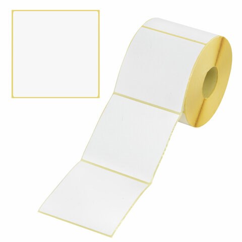 Этикетка ТермоЭко (100х100 мм), 1000 этикеток в ролике, светостойкость до 2 месяцев, 111964 111964
