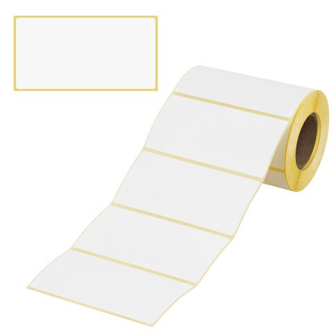 Этикетка термотрансферная ПОЛУГЛЯНЕЦ (100х50 мм), 500 этикеток в ролике, 111978 111978