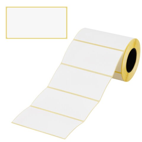 Этикетка термотрансферная ПОЛУГЛЯНЕЦ (100х50 мм), 500 этикеток в ролике, 115610 115610