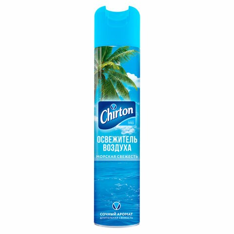 Освежитель воздуха аэрозольный 300 мл, CHIRTON (Чиртон), "Морская свежесть" 600647
