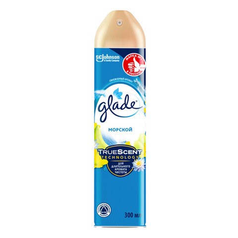 Освежитель воздуха аэрозольный 300 мл, GLADE "Морской" 600337