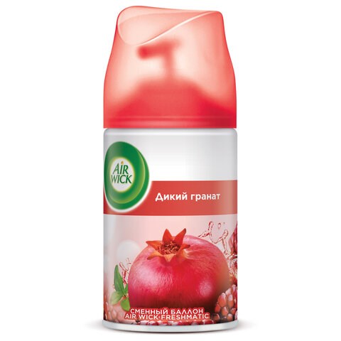 Сменный баллон 250 мл, AIRWICK "Дикий гранат", для автоматических освежителей, универсальный 601848