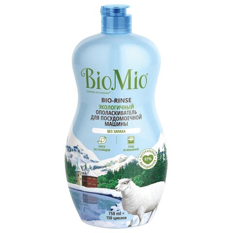 Ополаскиватель для посудомоечной машины 750 мл BIOMIO, 510.04235.0101 608859