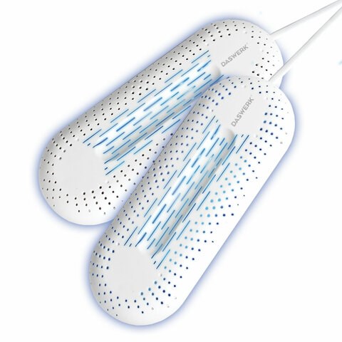 Сушилка для обуви электрическая с подсветкой, сушка для обуви, 12 Вт, DASWERK, SD2, 456195 456195