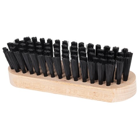Щётка для обуви/одежды, щетина 2,7 см средней жесткости, деревянная колодка 4,7х16,2х4,2 см, YORK, 660, 600 608386