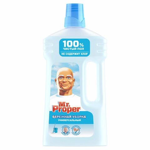 Средство для мытья пола и стен 1 л, MR.PROPER (Мистер Пропер) "Бережная уборка", 740093 700871
