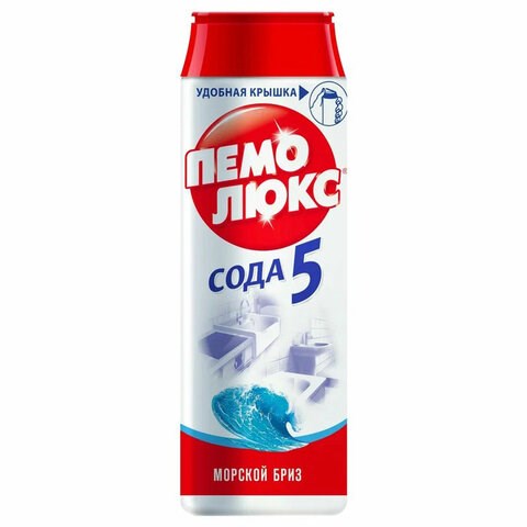 Чистящее средство 480 г, ПЕМОЛЮКС Сода-5/7 "Морской бриз", порошок 608933