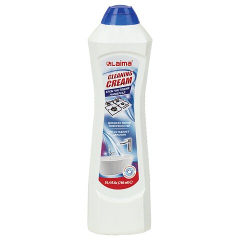 Чистящее средство универсальное крем 700 мл + 80 мл в подарок, LAIMA "White fresh", ТУРЦИЯ, 608661 608661