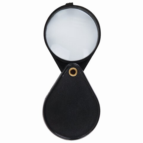 Лупа просмотровая BRAUBERG, складная, диаметр 50 мм, увеличение 6, 451798 451798