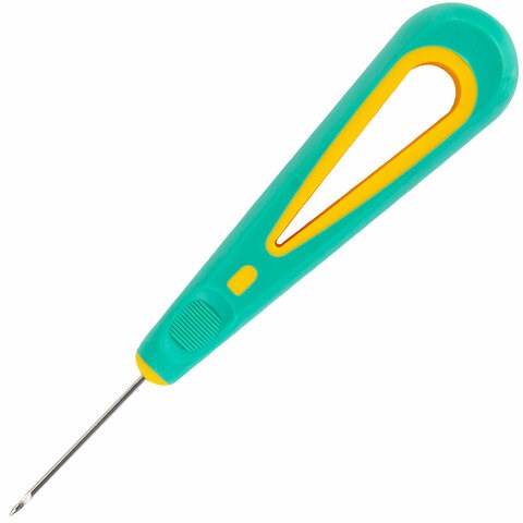 Шило с крючком, общая длина 140 мм, d=2 мм, прорезиненная ручка, STAFF, 238115 238115