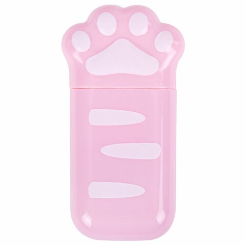 Корректирующая лента BRAUBERG KIDS "ЛАПКИ", 5 мм х 6 м, корпус розовый, блистер, 272497 272497