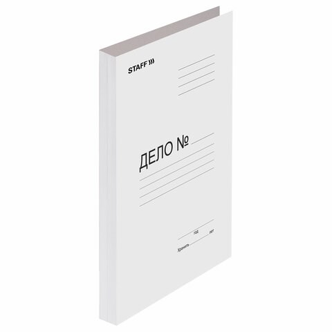 Папка без скоросшивателя "Дело", картон, плотность 220 г/м2, до 200 листов, STAFF, 128988, 128 988 128988