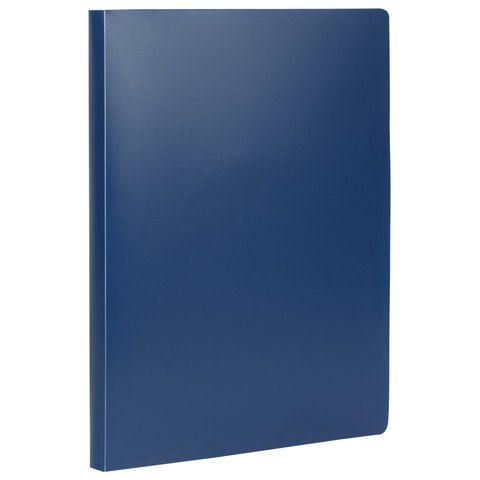 Папка на 2 кольцах STAFF, 21 мм, синяя, до 170 листов, 0,5 мм, 225716 225716