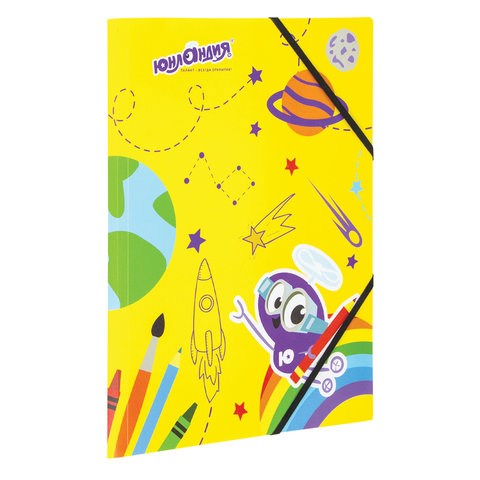 Папка на резинках ЮНЛАНДИЯ, А4, цветная печать, до 300 листов, 500 мкм, 228046 228046