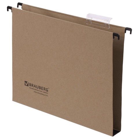 Подвесные папки А4 (350х245 мм), до 300 листов, КОМПЛЕКТ 10 шт., картон, BRAUBERG (Италия), 231788 231788