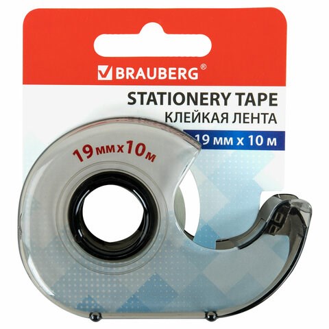 Клейкая лента 19 мм х 10 м в диспенсере, BRAUBERG, 227265 227265