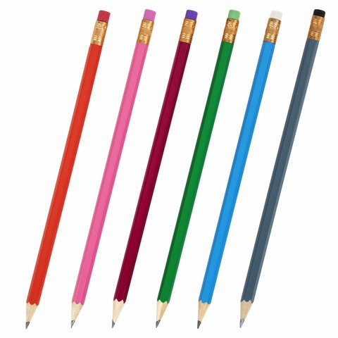 Карандаш чернографитный KOH-I-NOOR, 1 шт., "Astra", НВ, с ластиком, корпус ассорти, заточенный, 1380, 1380002017KSRU 180139