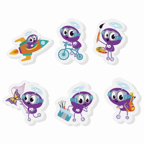 Ластик фигурный ЮНЛАНДИЯ "Юнландик", 45х30х8 мм, ассорти, 228716 228716