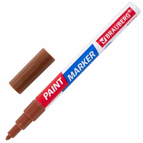 Маркер-краска лаковый EXTRA (paint marker) 2 мм, МЕДНЫЙ, УСИЛЕННАЯ НИТРО-ОСНОВА, BRAUBERG, 151976 151976