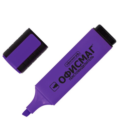 Текстовыделитель ОФИСМАГ, ФИОЛЕТОВЫЙ, линия 1-5 мм, 151207 151207