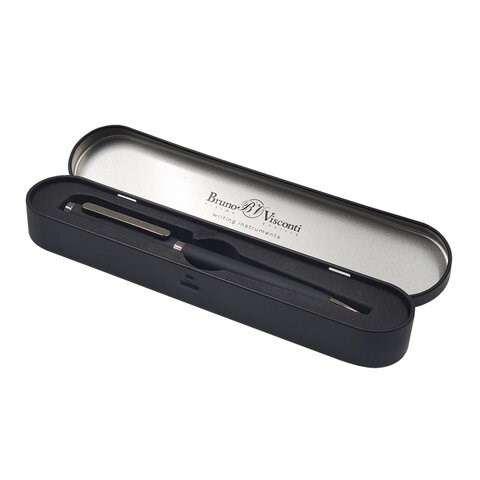 Ручка подарочная шариковая BRUNO VISCONTI "Firenze", корпус черный, 1 мм, футляр, синяя, 20-0298/01 144184