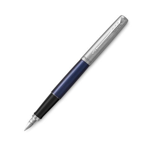 Ручка перьевая PARKER "Jotter Royal Blue CT", корпус синий, детали из нержавеющей стали, синяя, 2030950 142942
