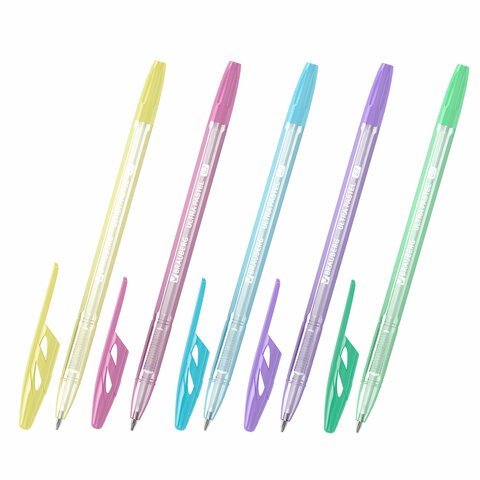 Ручка шариковая BRAUBERG "ULTRA PASTEL", СИНЯЯ, узел 0,7 мм, чернила ГЕРМАНИЯ, наконечник ШВЕЙЦАРИЯ, 143568 143568