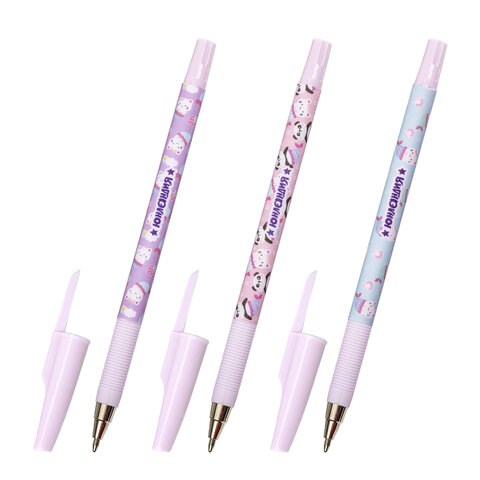 Ручка шариковая ЮНЛАНДИЯ "PURRMAID", синяя, SOFT TOUCH покрытие, узел 0,7 мм, линия письма 0,35 мм, 143731 143731