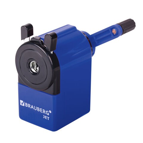 Точилка механическая BRAUBERG "JET", металлический механизм, корпус синий, 229570 229570