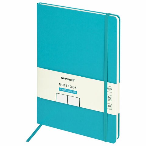 Блокнот-скетчбук БОЛЬШОЙ ФОРМАТ (190х250 мм) В5, BRAUBERG ULTRA, 80 г/м2, 96 л., без линовки, бирюзовый, 113065 113065