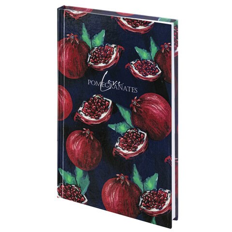 Блокнот А5 (134х206 мм), 80 л., твёрдый, клетка, STAFF, "Гранаты", 114411 114411