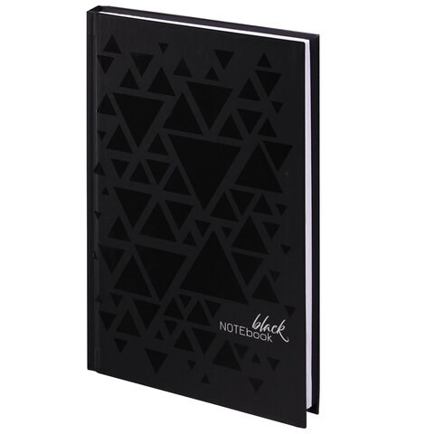 Блокнот А5 134х206 мм, 80 л., твердый, клетка, выборочный лак, STAFF, "Triangles", 114421 114421