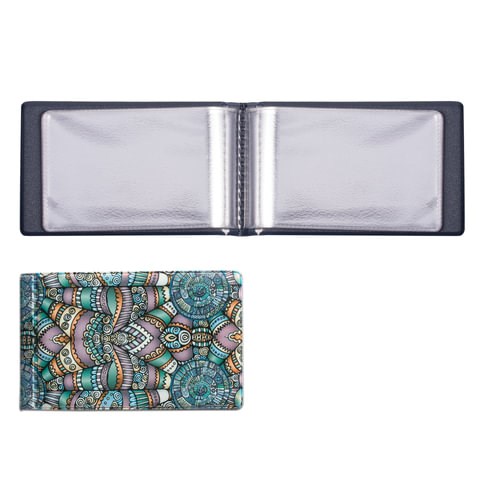 Визитница однорядная на 28 визитных, дисконтных или кредитных карт, "Платок", ДПС, 2054.Т11 235609