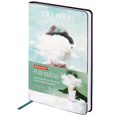 Ежедневник недатированный А5 (138х213 мм), BRAUBERG VISTA, под кожу, гибкий, 136 л., "Spirit", 112034 112034