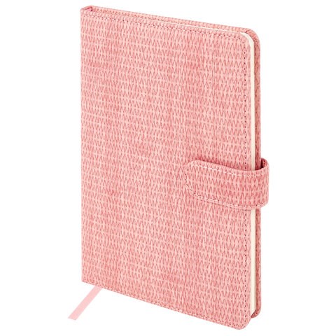 Еженедельник датированный 2025 А5 145х215 мм BRAUBERG "Augustus", под кожу, розовый, 115954 115954