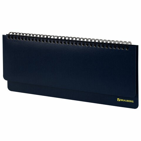 Планинг настольный недатированный (305х140 мм) BRAUBERG "Select", балакрон, 60 л., темно-синий, 123798 123798