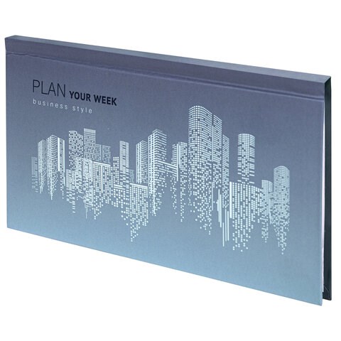 Планинг-еженедельник недатированный (165х90 мм) STAFF, твердая обложка, УФ-ЛАК, 64 л., "Metropolis", 113514 113514