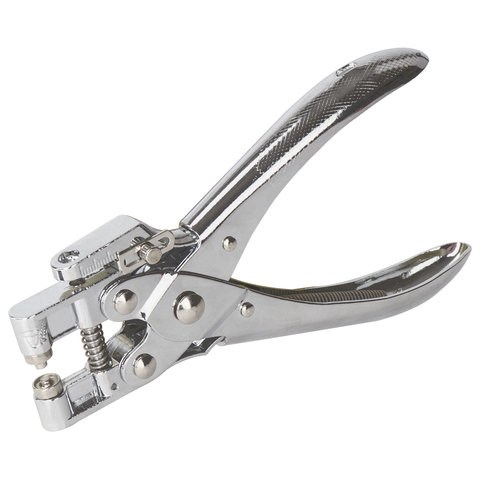 Дырокол металлический на 1 отверстие для люверса BRAUBERG "HL-1", до 30 листов, диаметр отверстия 5 мм, 227792 227792