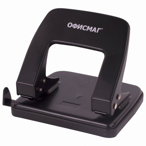 Дырокол металлический ОФИСМАГ, до 25 листов, черный, 229693 229693
