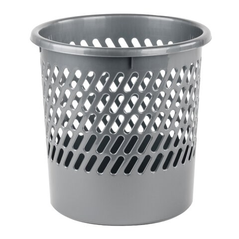 Корзина для бумаг STAFF "Basic" сетчатая, 11 л, серая, 237918 237918