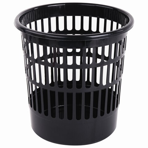 Корзина для бумаг STAFF "Basic" сетчатая, 9 л, черная, 237915 237915