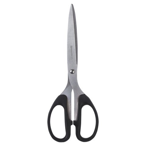 Ножницы BRAUBERG "Classic", 210 мм, чёрные, классической формы, 2-х сторонняя заточка, 230935 230935