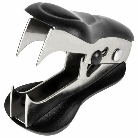 Антистеплер для скоб № 10 и № 24/6, BRAUBERG "ST-100", с фиксатором, черный, 228578 228578