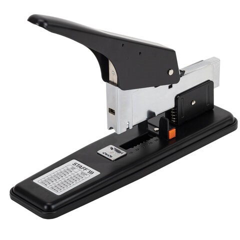 Степлер МОЩНЫЙ №24/6-23/24 металлический STAFF "HEAVY DUTY ECO", до 200 листов, черный, 272737 272737