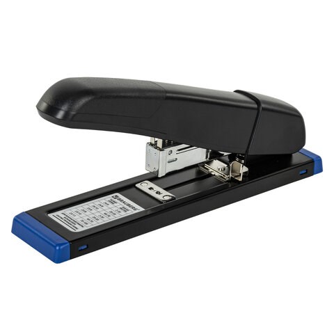 Степлер МОЩНЫЙ до 100 листов BRAUBERG "Heavy Duty Extra", скобы № 24/6-23/13, 270552 270552