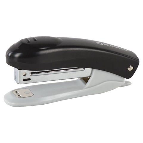 Степлер №10 BRAUBERG "Original", до 12 листов, с антистеплером, черный, 222529 222529