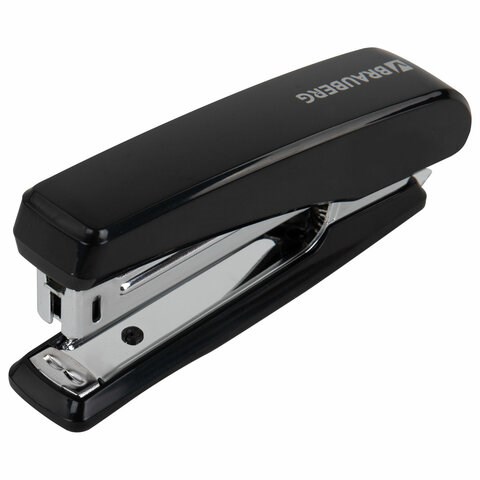 Степлер №10 BRAUBERG "Standard", до 20 листов, черный, 272754 272754