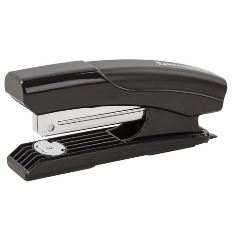 Степлер №24/6, 26/6 BRAUBERG "Black Jack", до 20 листов, антистеплер, черный, 227764 227764