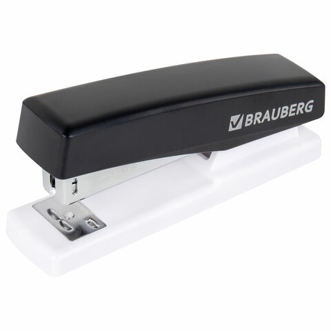 Степлер №24/6, 26/6 BRAUBERG "STYLE MAX", до 30 листов, черный, 272749 272749